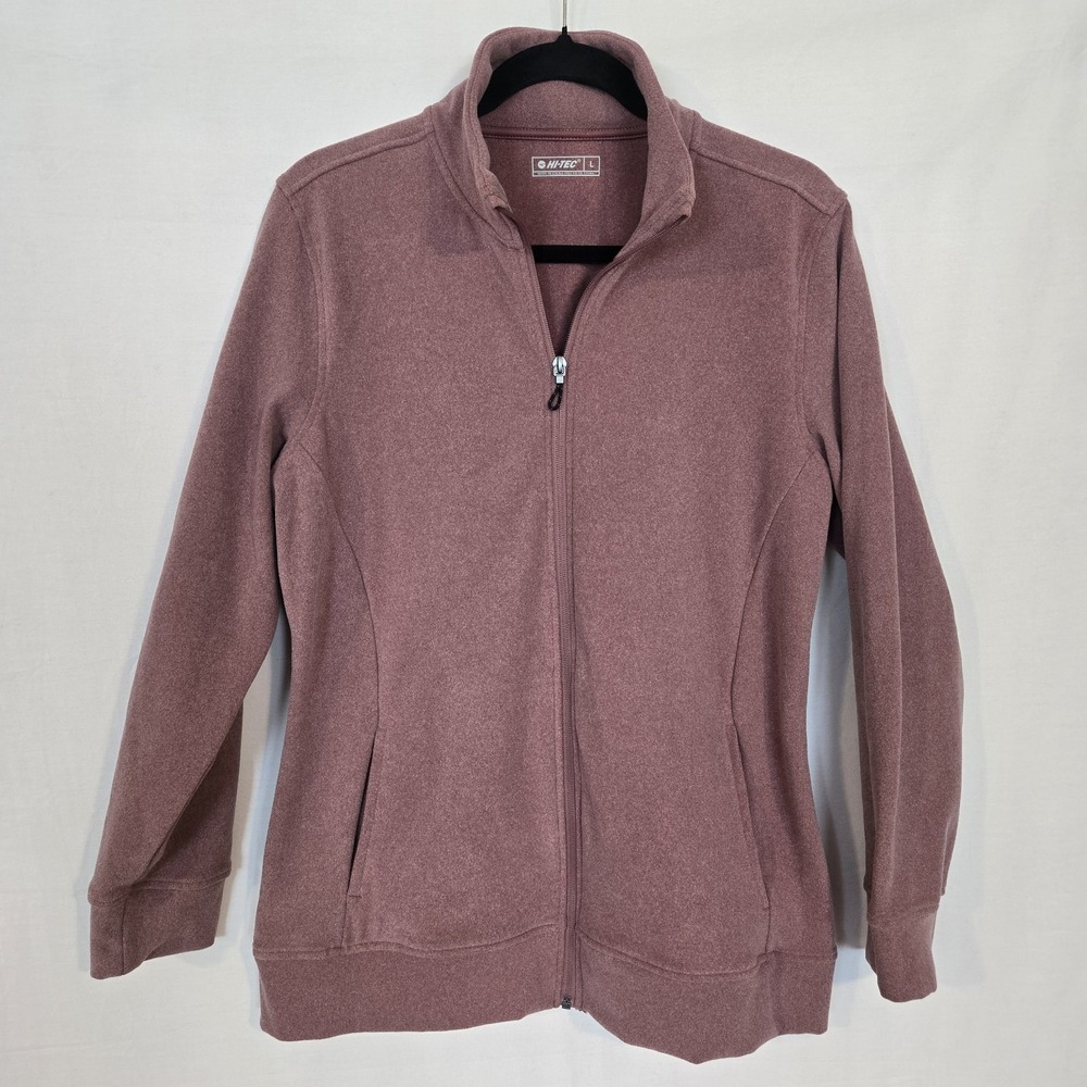 Hi-Tec Women's Super Cozy Full Zip Tech Fleece Dusty Pink Size L New Without Tag